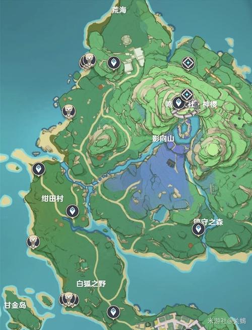 万叶突破材料哪里多？这份地图标点必须收藏！