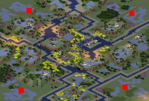 红警B2地图布局：如何快速建造基地及资源分配