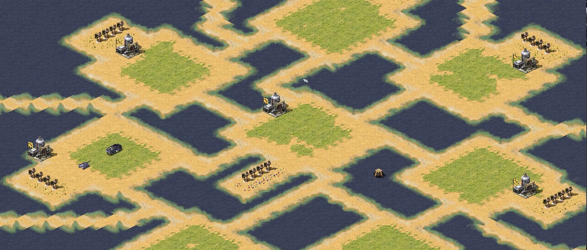 红警B2地图布局：如何快速建造基地及资源分配